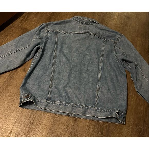 Vintage Y2K Levis Light Wash Denim Standard Trucker Jean Jacket Mens Size XXL - Picture 8 of 10